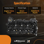 Engine Valve Cover with Gasket for Mini Coupe R58 (2010–2015) 11128576293 11127823180