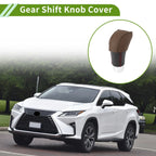 1 Pc Gear Shift Knob Cover for Lexus RX350 (2023–2024) Brown Faux Leather