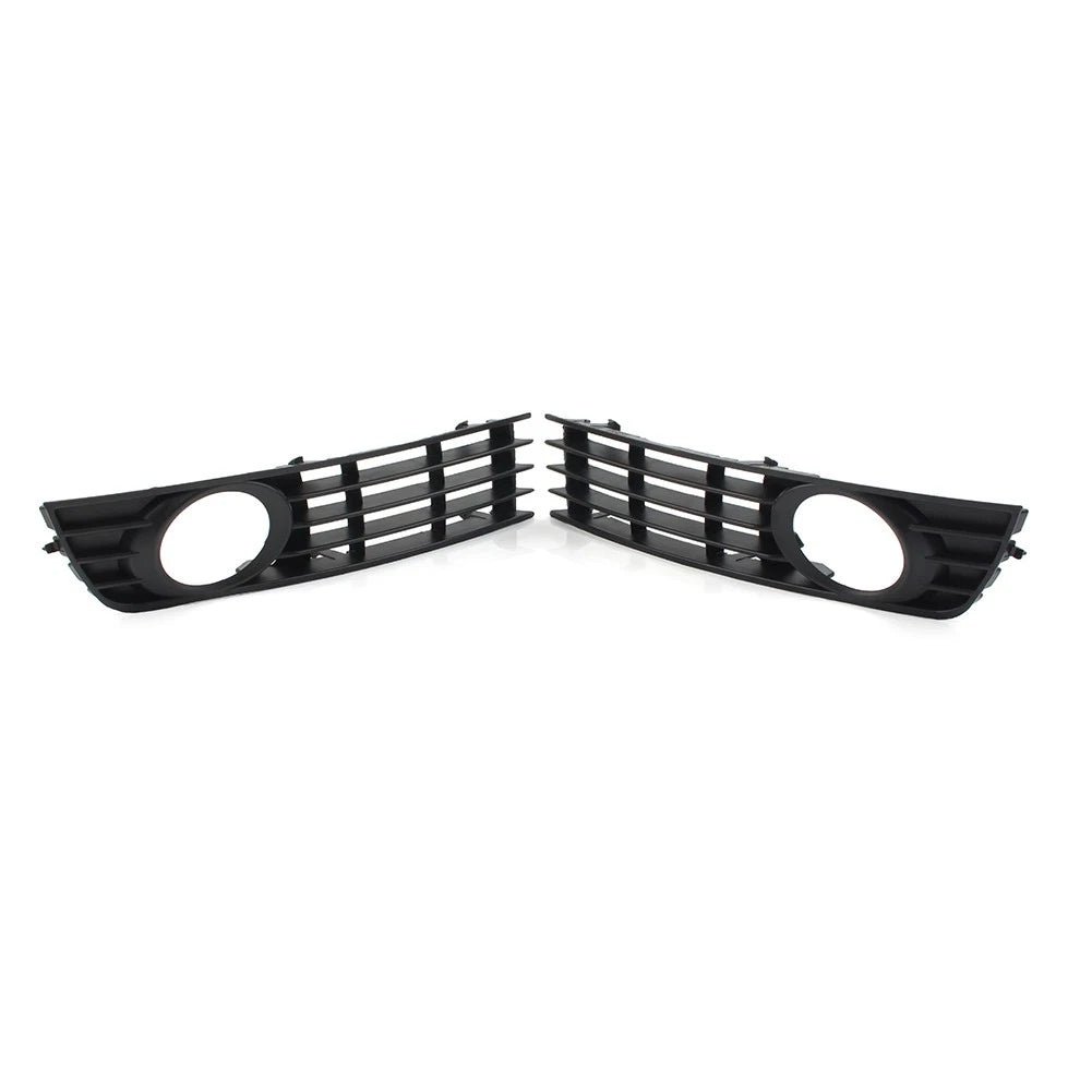 Pair of Front Bumper Fog Lights Grille Cover for Audi A4 B6 (2001–2005)