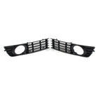 Pair of Front Bumper Fog Lights Grille Cover for Audi A4 B6 (2001–2005)