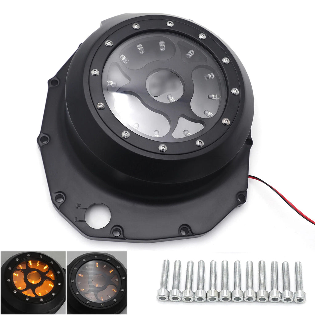 Sequential LED Engine Clutch Cover for Suzuki GSXR1300 Hayabusa (1999–2020)