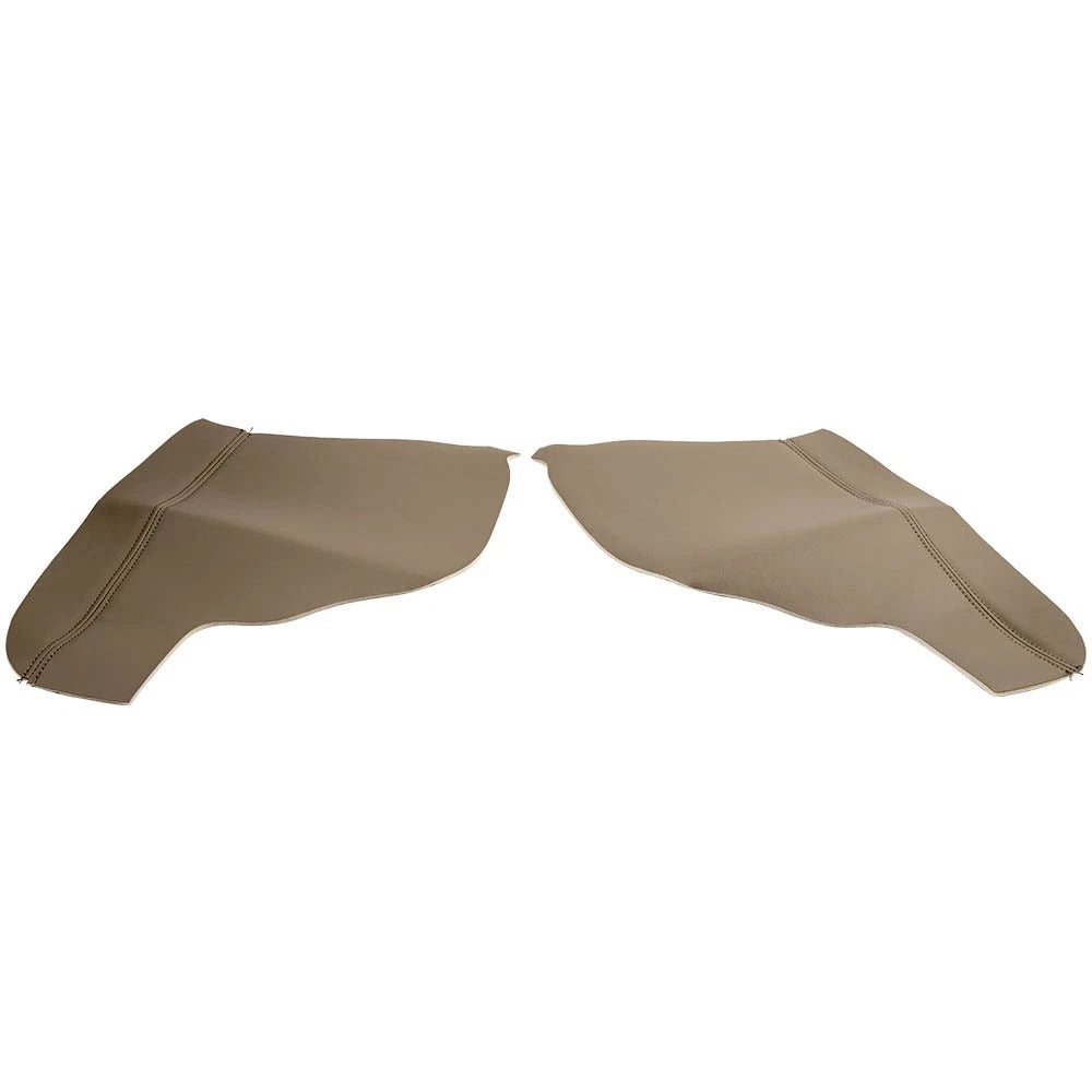 2X Door Armrest Covers for Honda Odyssey (2011-2017) Light Gray Leather