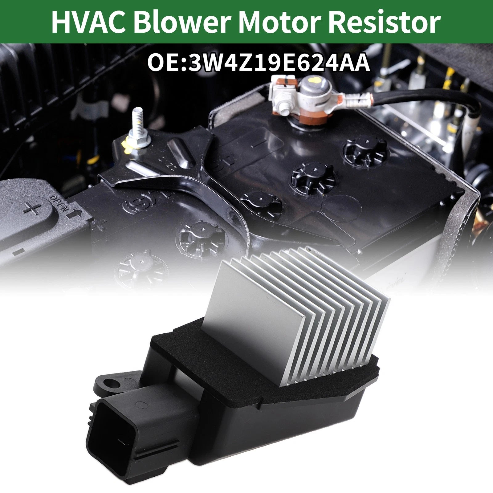 HVAC Blower Motor Resistor No. 3W4Z19E624AA for Ford F-150 (2004–2008)