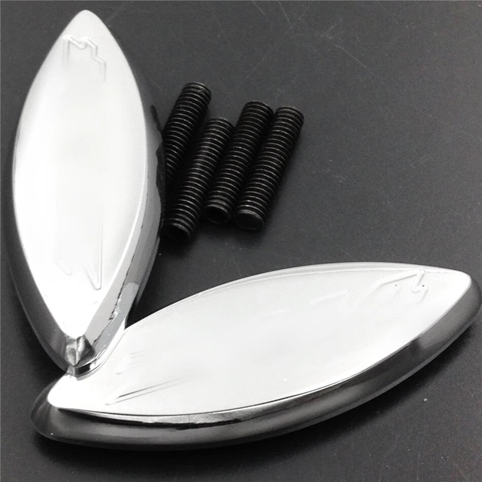 Mirror Block Off Bases for Kawasaki Ninja ZX-14/Zx-14R (2006–2009) Chrome