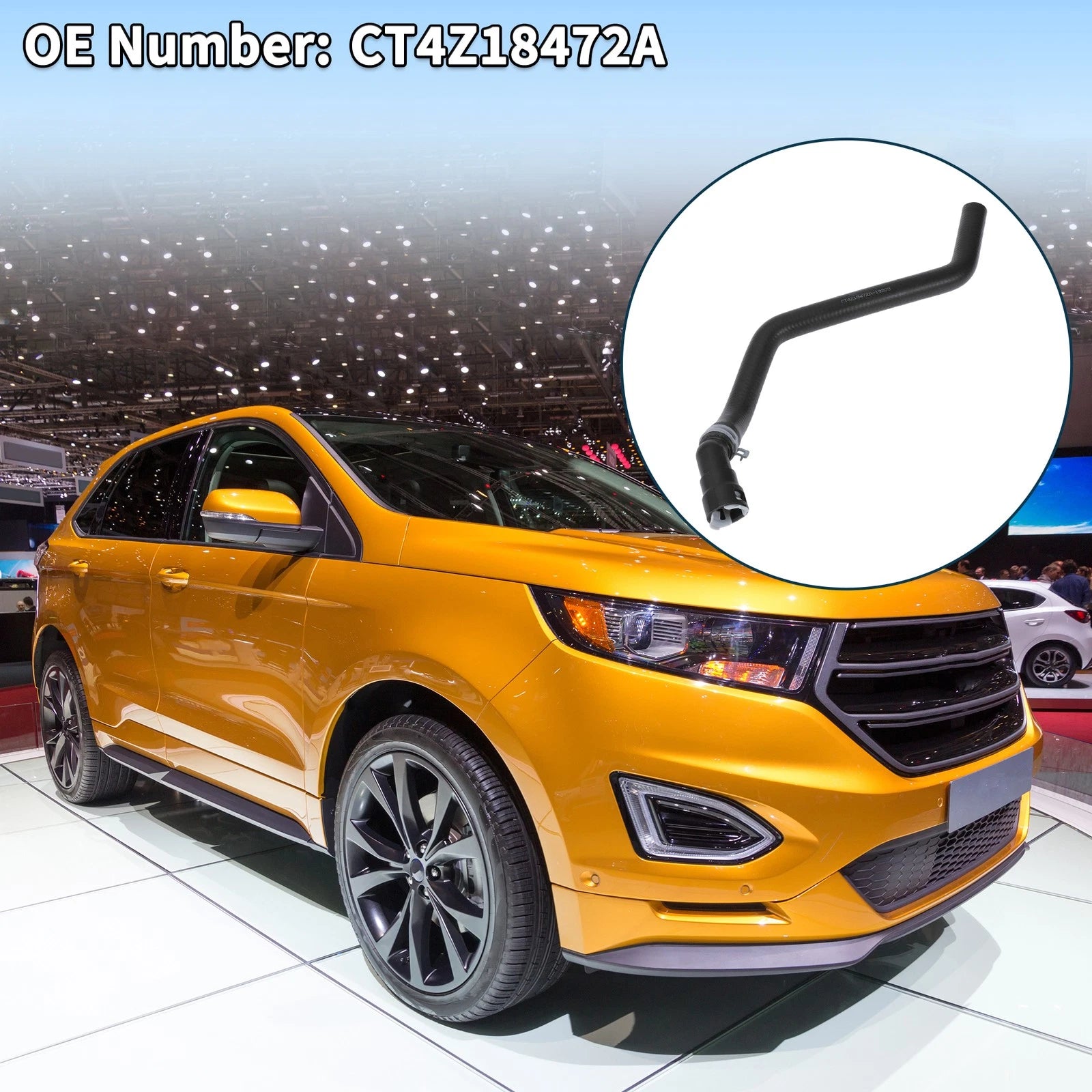 Radiator Hose Warm Air Inlet Pipe for Ford Edge (2012–2015) No. CT4Z18472A Rubber
