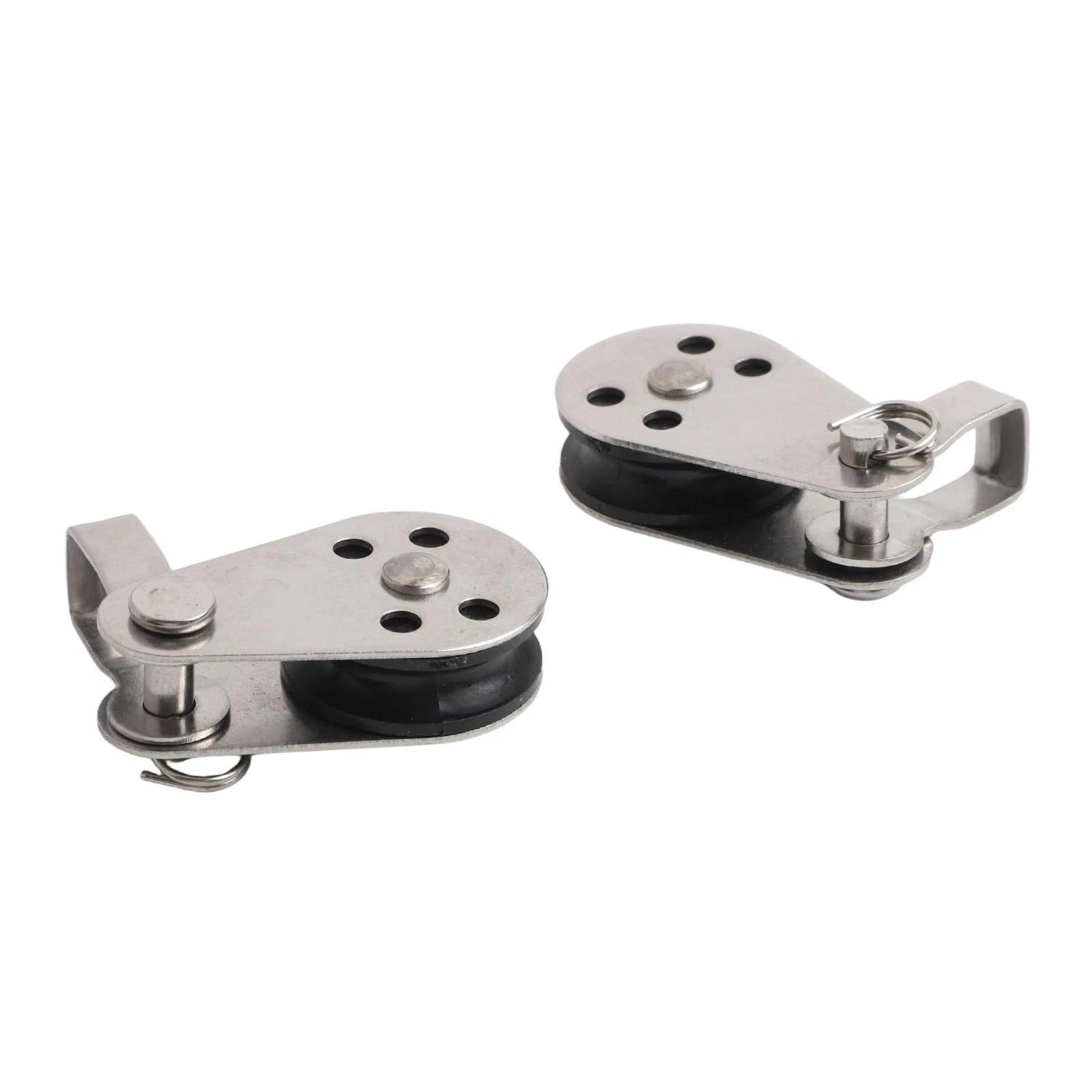 Set of 10 Stainless Steel Pulleys for Boating and Kayaking (N/A)