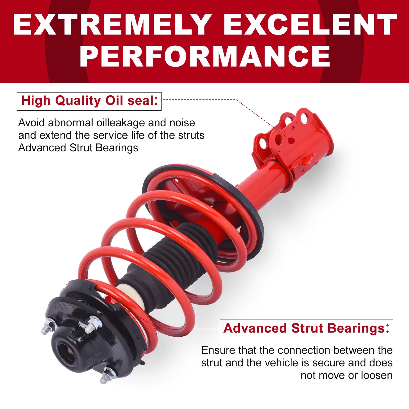 Front Struts with Coil Spring Assembly for Toyota Camry, Solara (1997-2003)