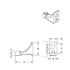 L Shape Headlight Brackets Heavy Duty for Peterbilt Hood Side Lamps (2010–2017)