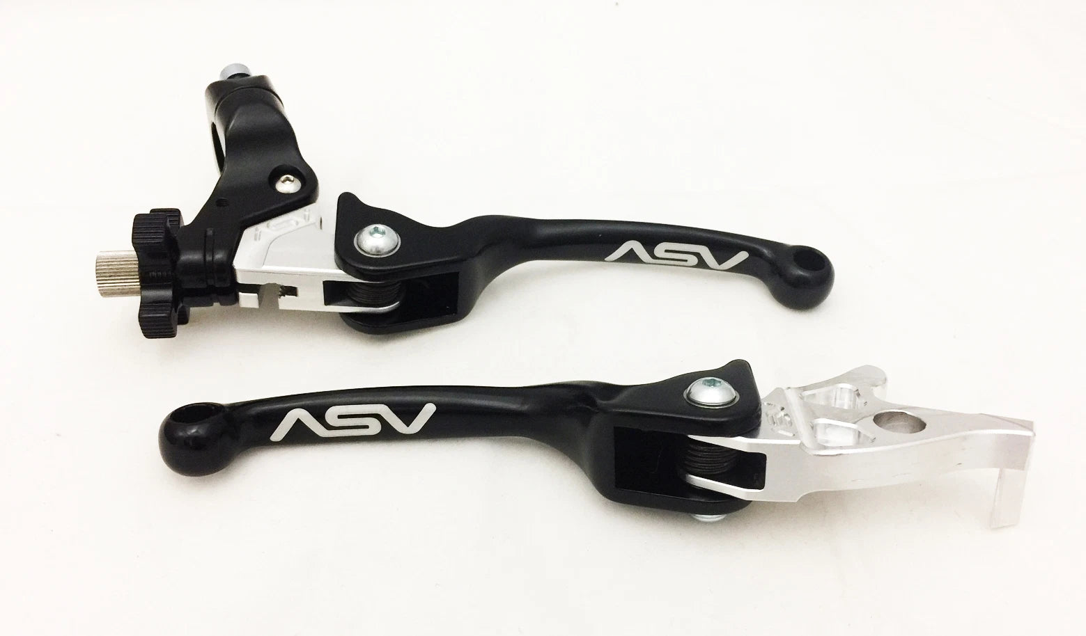 ASV F3 Black Front Brake Clutch Perch Levers Pair for Honda TRX 450R (2006–Present)