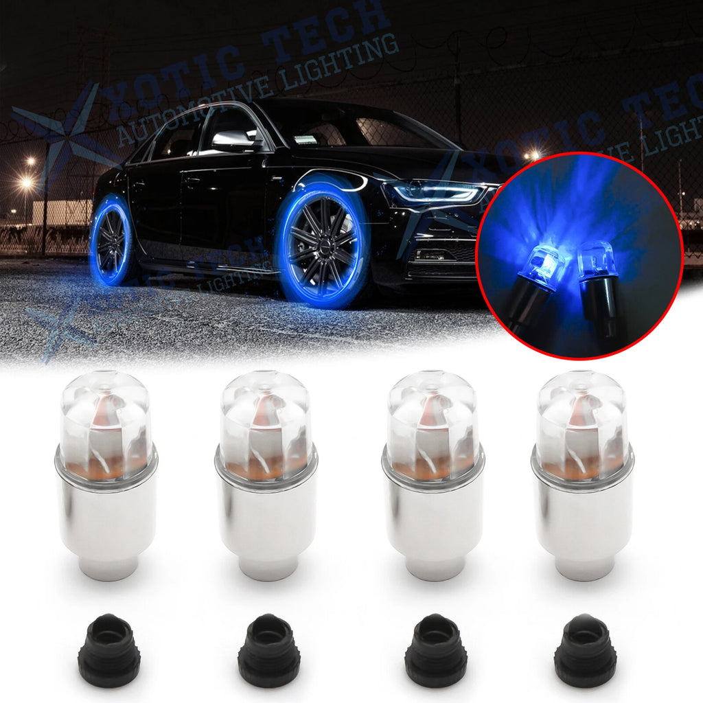 Blue LED Tire Air Valve Stem Cap for Audi A3 A4 A5 A6 TT (2008–2025)