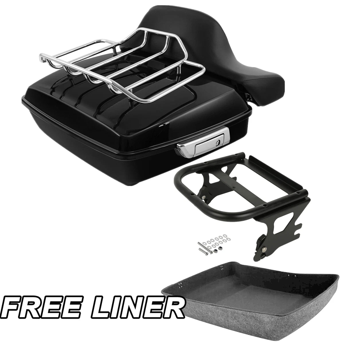 Chopped Trunk Pad Rack for Harley Touring Road King (1997–2008)