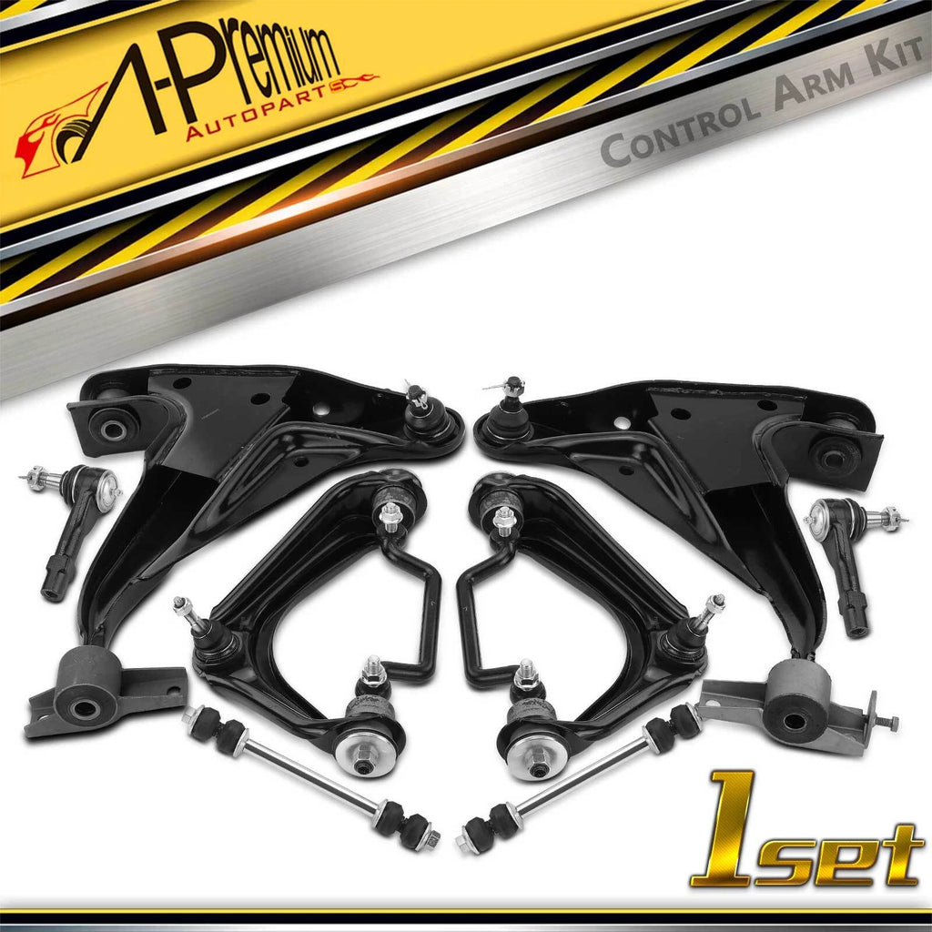 Set of 8 Front Control Arm Tie Rod Ends Sway Bar Links for Ford Mercury