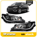 2X Headlight Assembly for Chrysler Pacifica (2017–2020) HID Projector