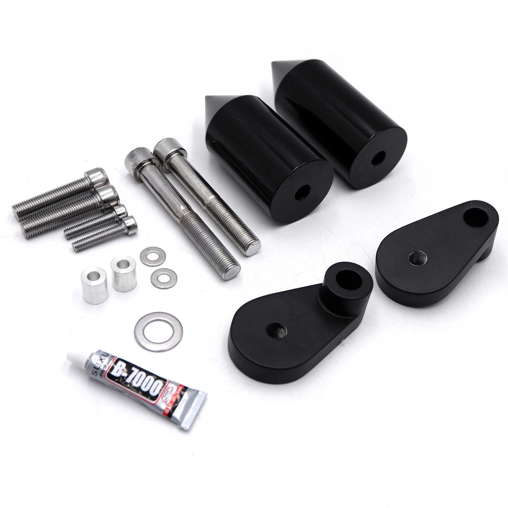 Black Spike Frame Slider for Honda CBR1000RR (2006–2020)
