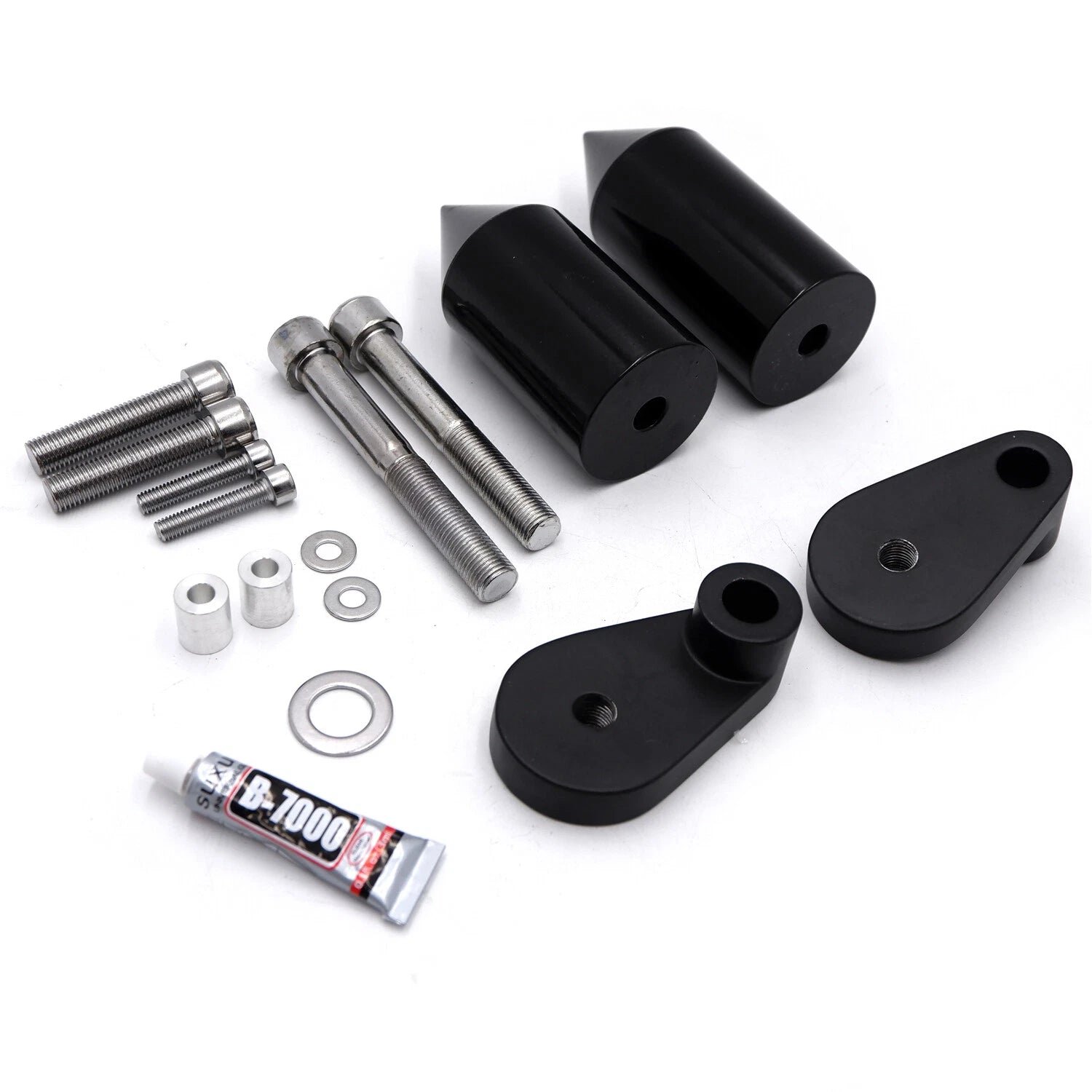 Black Spike Frame Slider for Honda CBR1000RR (2006–2020)