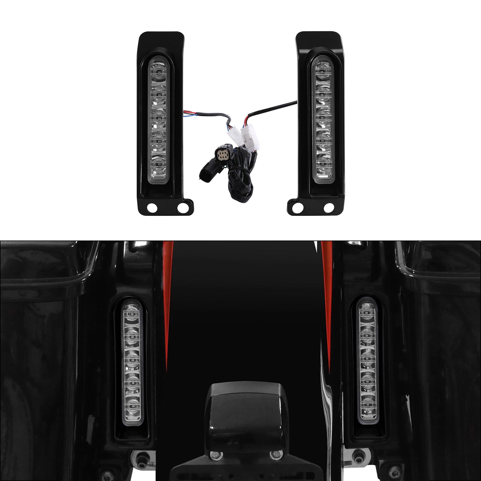LED Saddlebags Inserts for Harley Electra Street Road Glide (2014–2023)