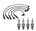 Denso Wire Set & 4 Iridium Power Spark Plugs for Mazda 2.2 L4