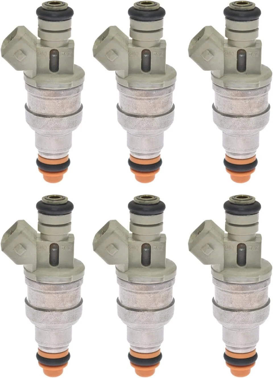 Set of 6 Fuel Injectors for Ford Mustang 2.3L L4 (1988–1993) F87E-D2A F87ED2A