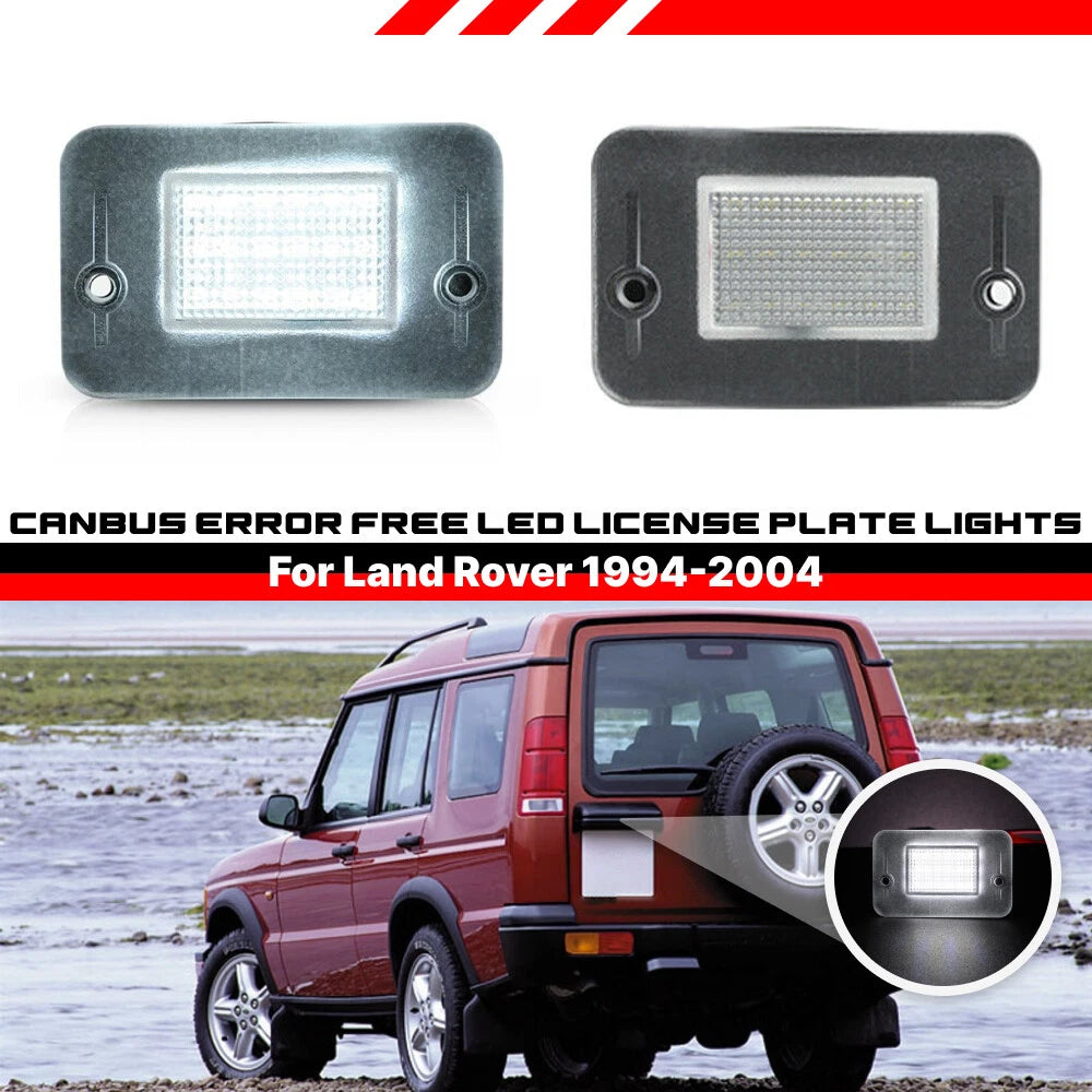 White LED License Plate Light for Land Rover Discovery 1/2 (1994–2004)
