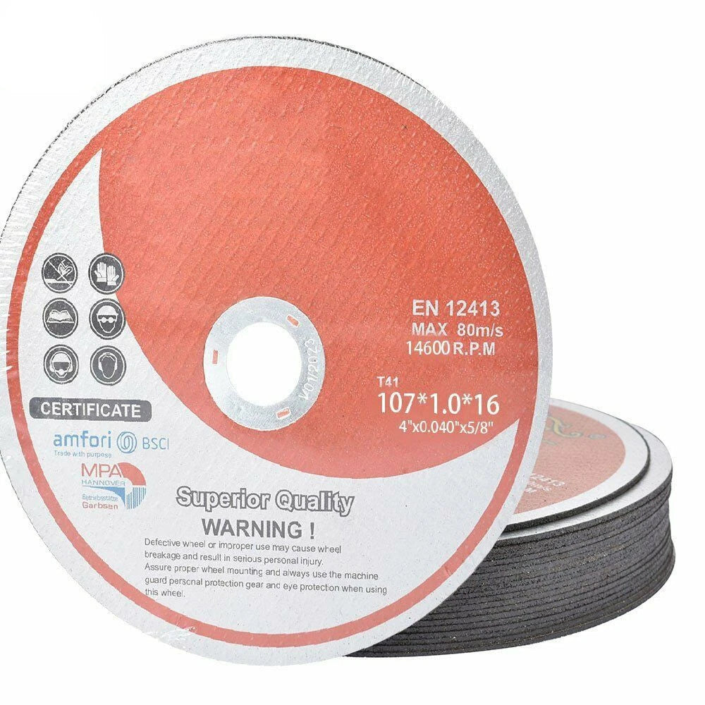 Set of 50 Cutting Discs for Metal & Stainless Steel 4"x.040"x5/8"