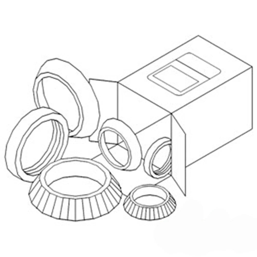 Wheel Bearing Kit for 2444 2606 460 504 544 606 656 I-544 (Fits )