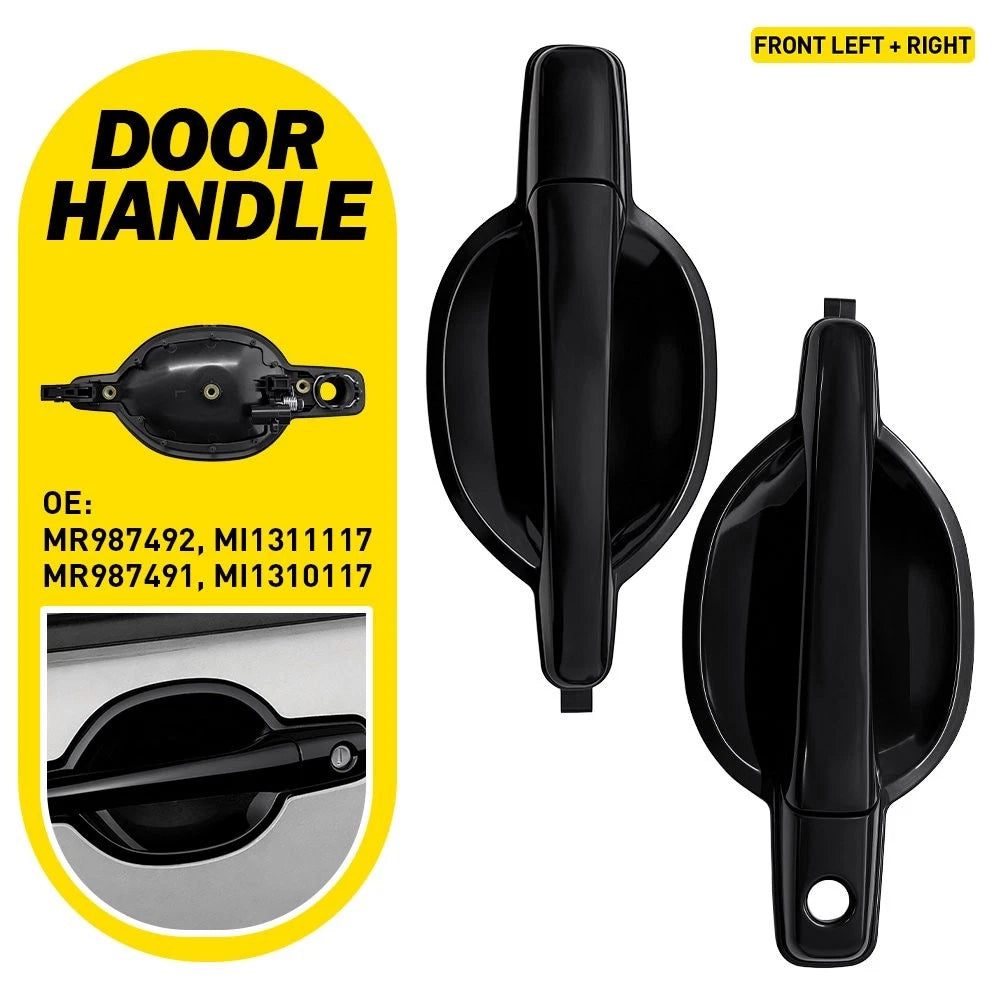 Set of 2 Exterior Door Handles for Mitsubishi Endeavor (2004–2011)