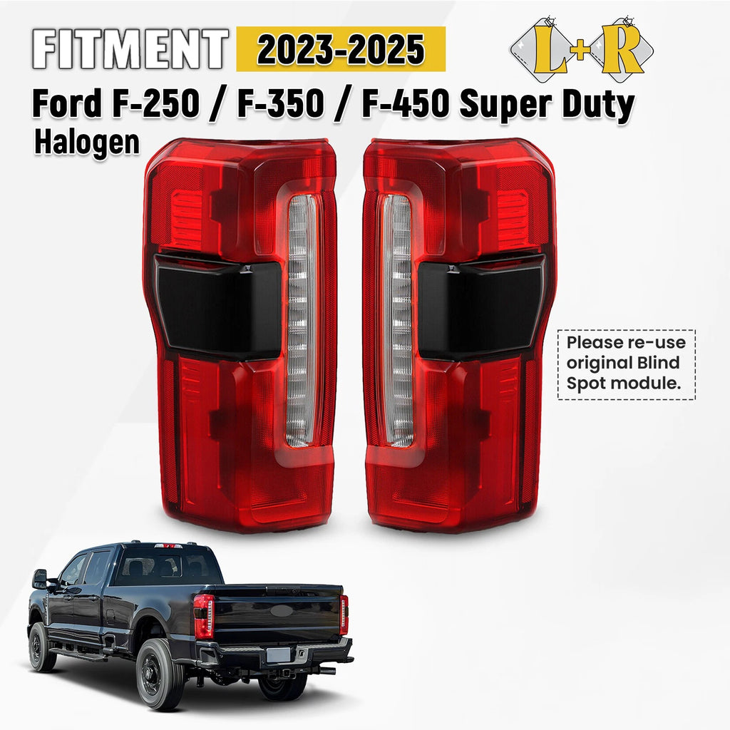 Halogen Tail Light for Ford F-250 Super Duty (2023–2025) Left + Right