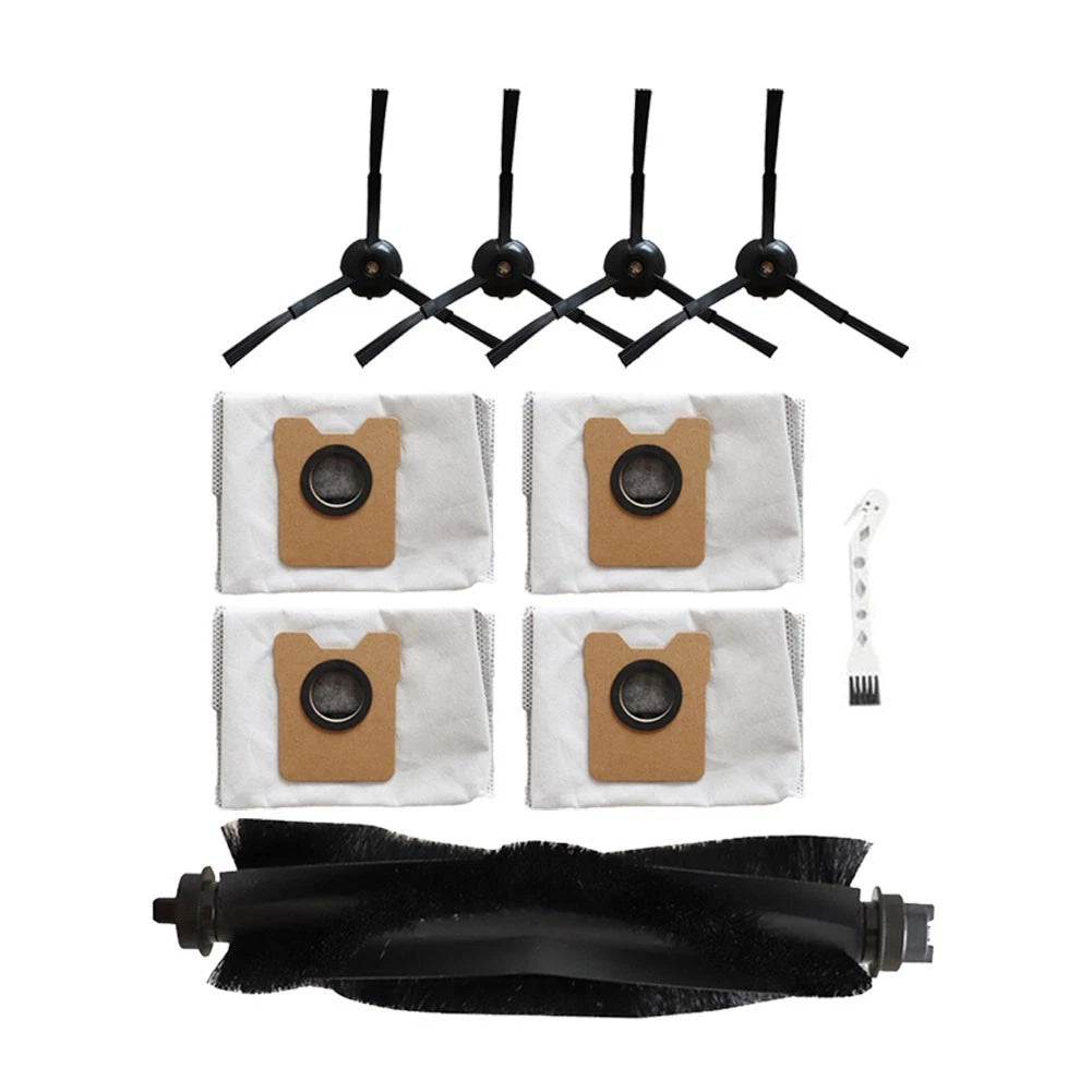 Main Brush, 4 Dust Bags, 4 Side Brushes Kit for Eufy Omni C20 (2019–2023)