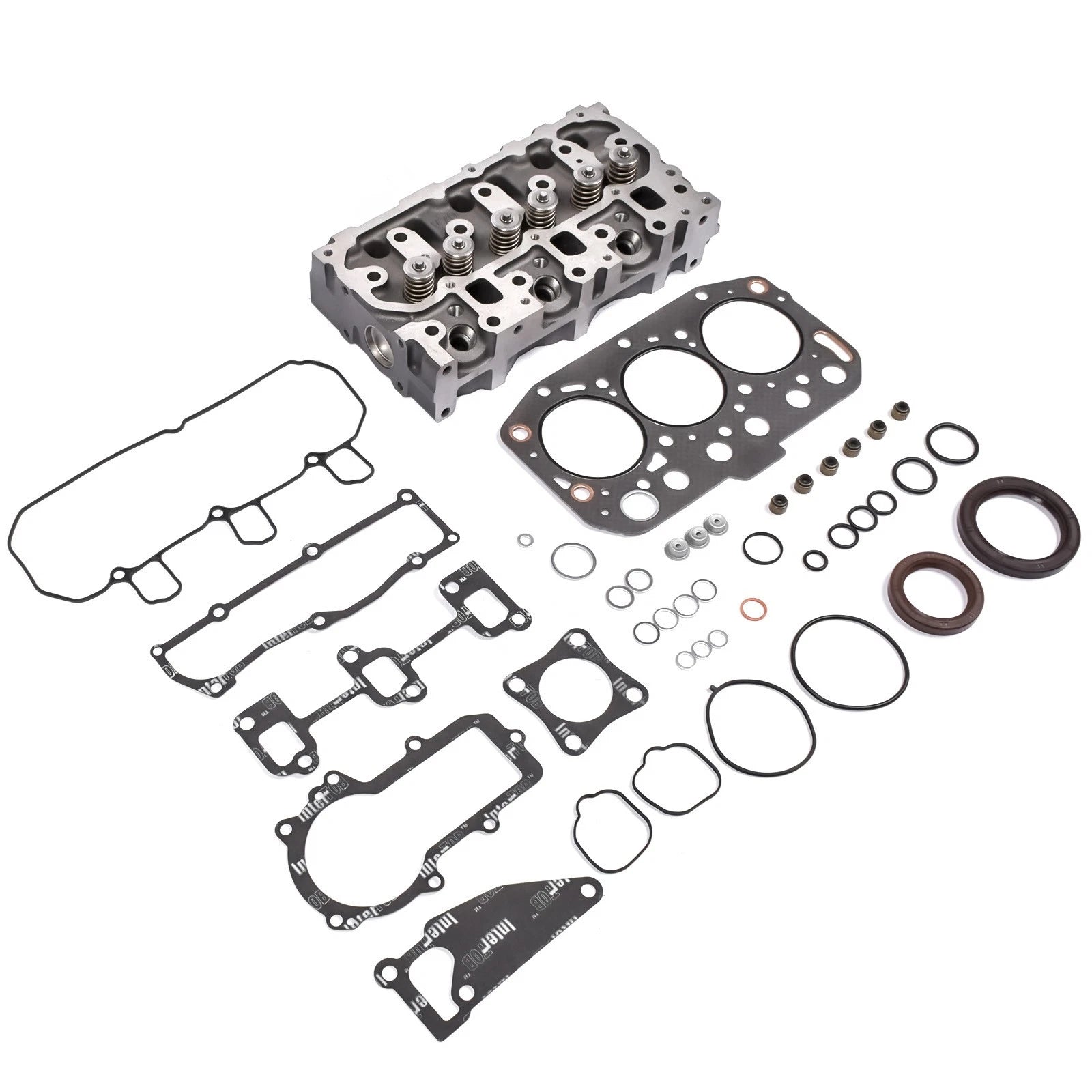 Cylinder Head w/ Gasket for Yanmar VIO15-3, Hitachi ZAXIS17U-2 (2000–2023)