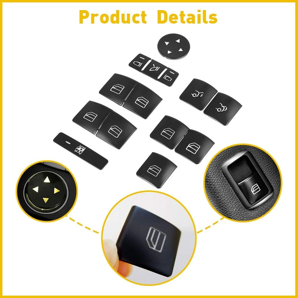 Armrest Window Switch Cover Trim for Mercedes Benz CLA250 (2014-2019)