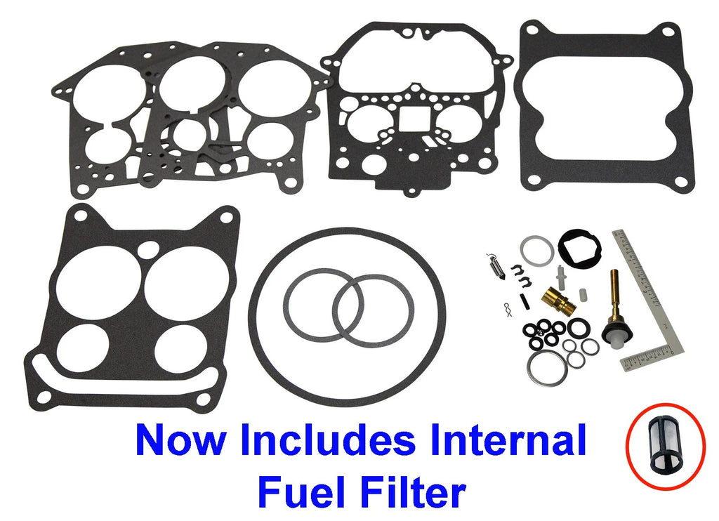 Carburetor Rebuild Kit for Mercruiser, Volvo, OMC (Rochester Quadrajet)