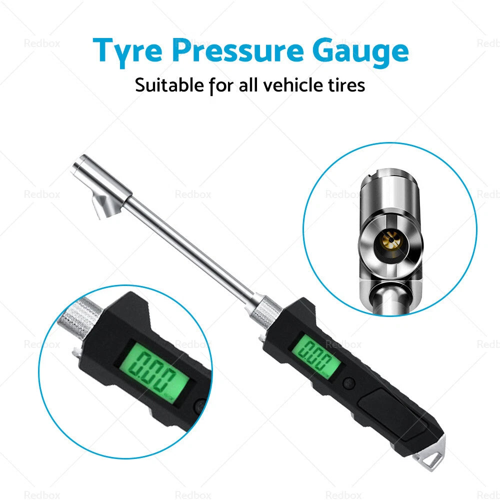 Digital Tire Pressure Gauge for Car Bike Truck (30 PSI)