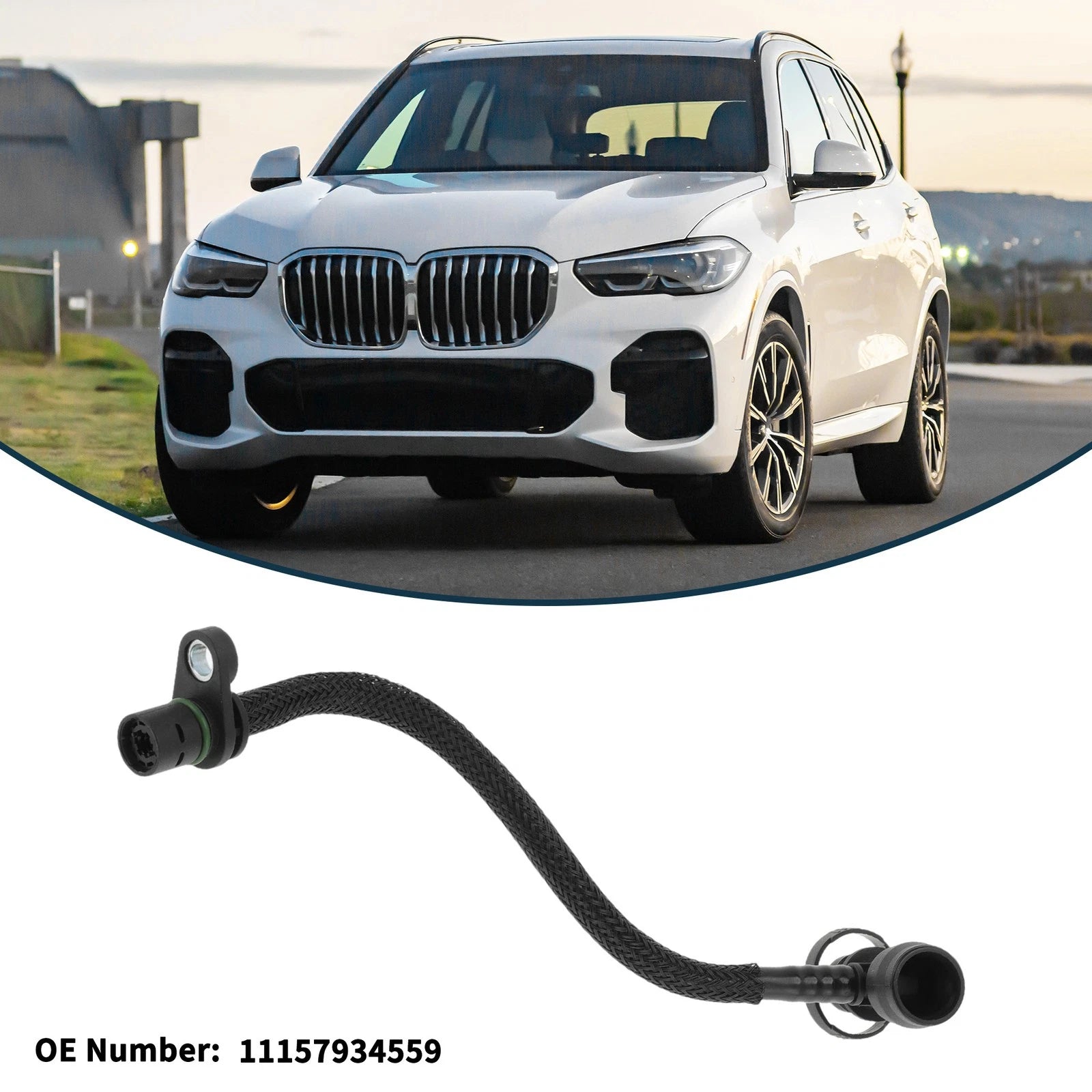 Radiator Hose for BMW X5 (2019–2022) No. 11157934559 Rubber Coolant Pipe