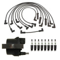 Ignition Wires Coil & 8 Spark Plugs Kit for Chevrolet Oldsmobile Pontiac (V8)
