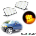Clear Amber Fender Side Marker Lights for Hummer H3, H3T (2005–2010)