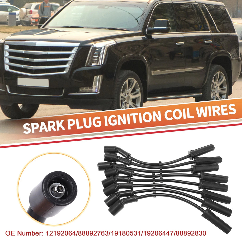 8 Pcs Spark Plug Wire Ignition Coil Cable No. 12192064 for Cadillac CT5 (2020–2023)