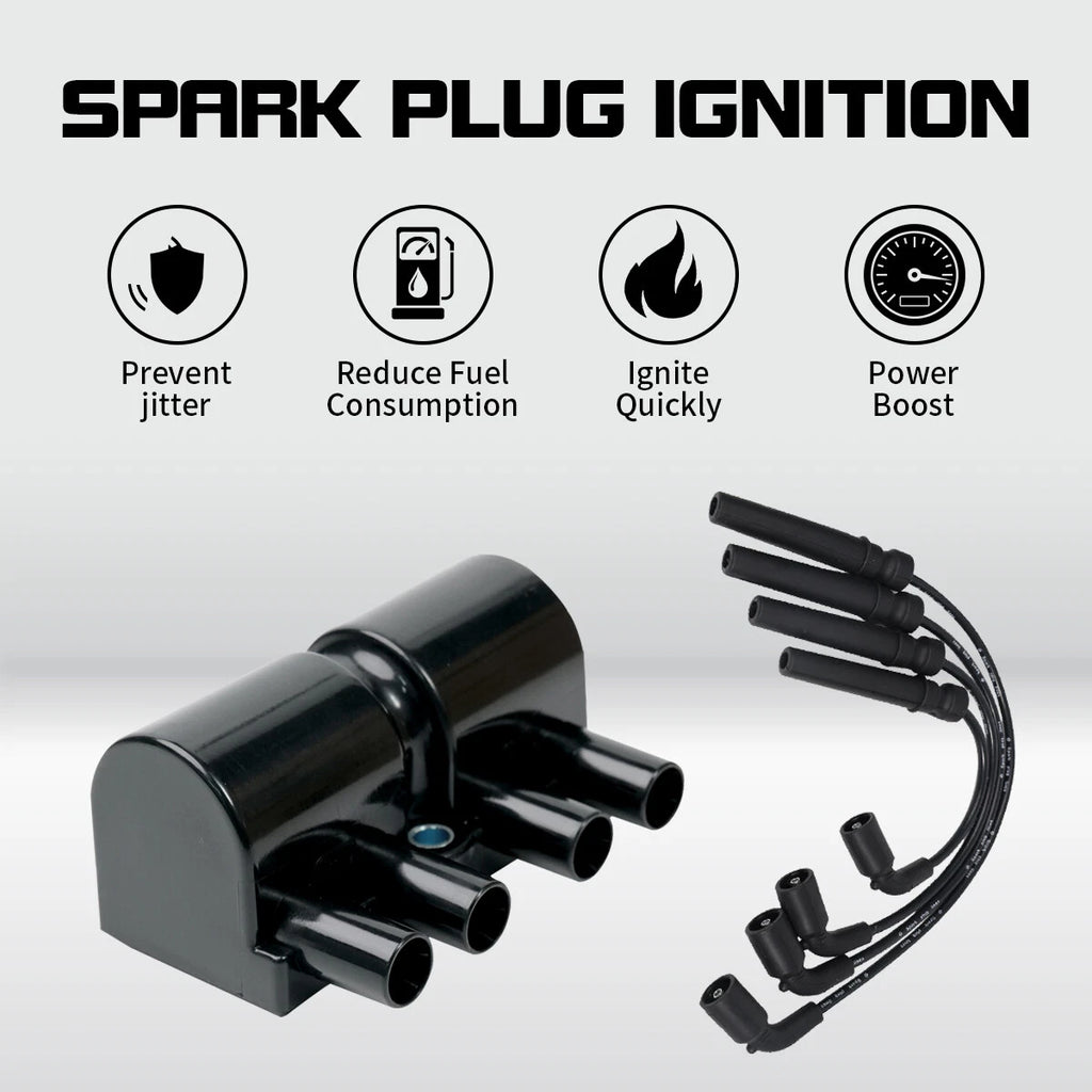 4X Ignition Coil + Wire for Chevrolet Aveo Pontiac Suzuki (1999–2013) UF503