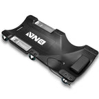 40" Black Low-Profile Automotive Creeper with LED Light and 6 Rollers