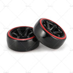 Set of 4 Hard Plastic Tire Wheels for 1/10 RC Drift Cars