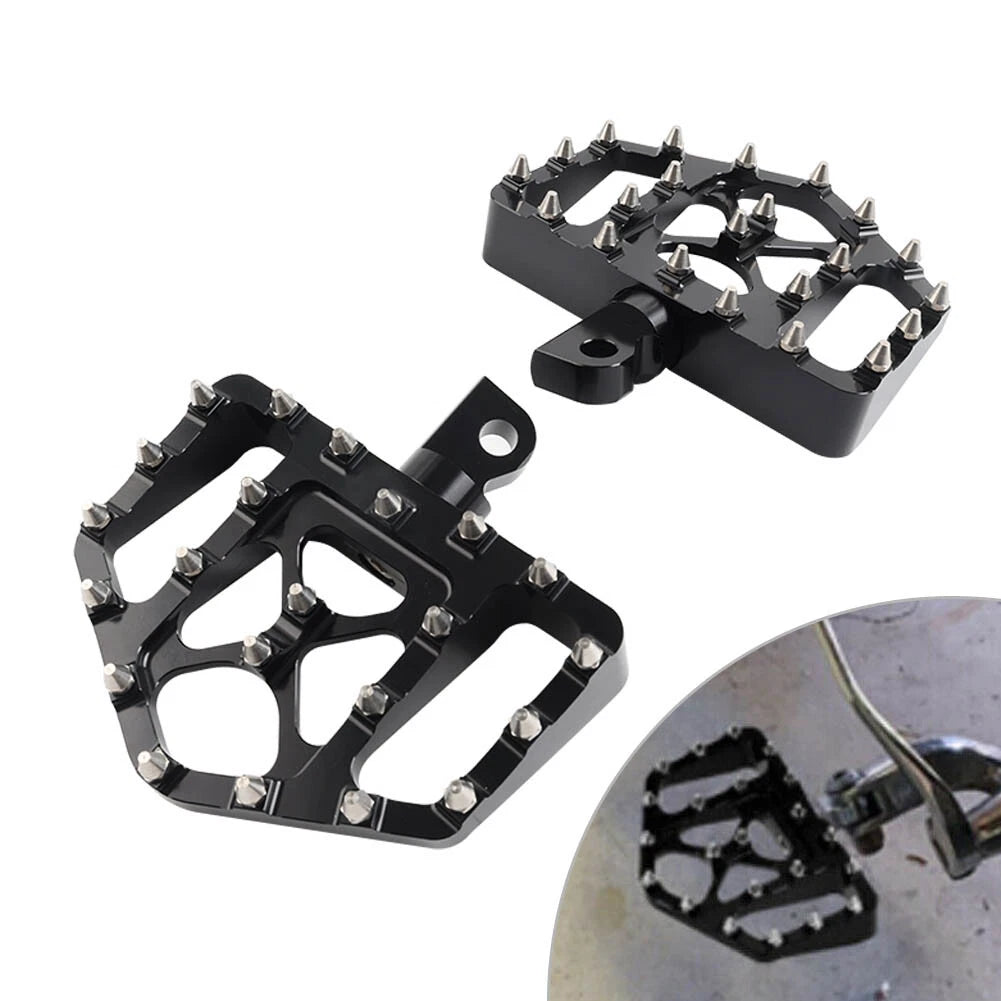 Wide MX Style Foot Pegs for Harley Touring Sportster Softail Dyna