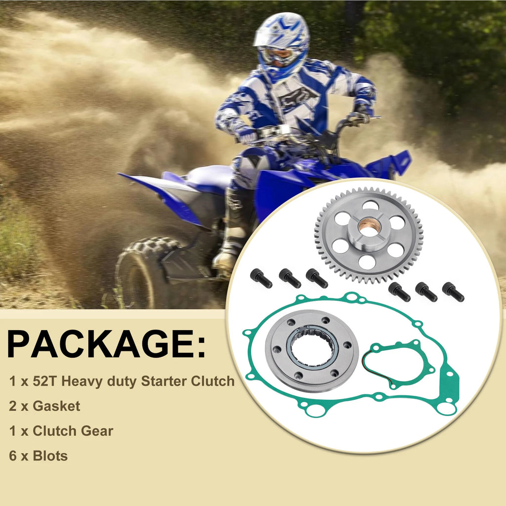 Heavy Duty Starter Clutch Kit Gear Gasket for Yamaha Raptor 660R (2004–2005)