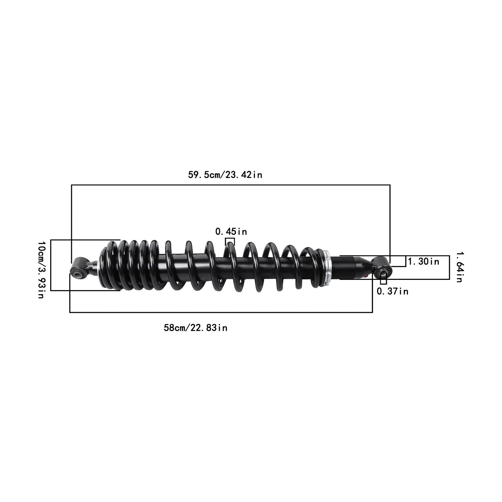 Rear Shock Absorber for Yamaha Wolverine 700 (2016–2018) Dual-Rate