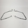 Chrome Saddle Bag Support Bracket for Harley Dyna Fat Bob Wide Glide (2006–2017)
