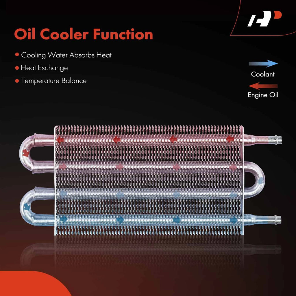 Trans. Oil Cooler Kit for Chevrolet (3/4" Thick, 5” x 12-1/2” Core)