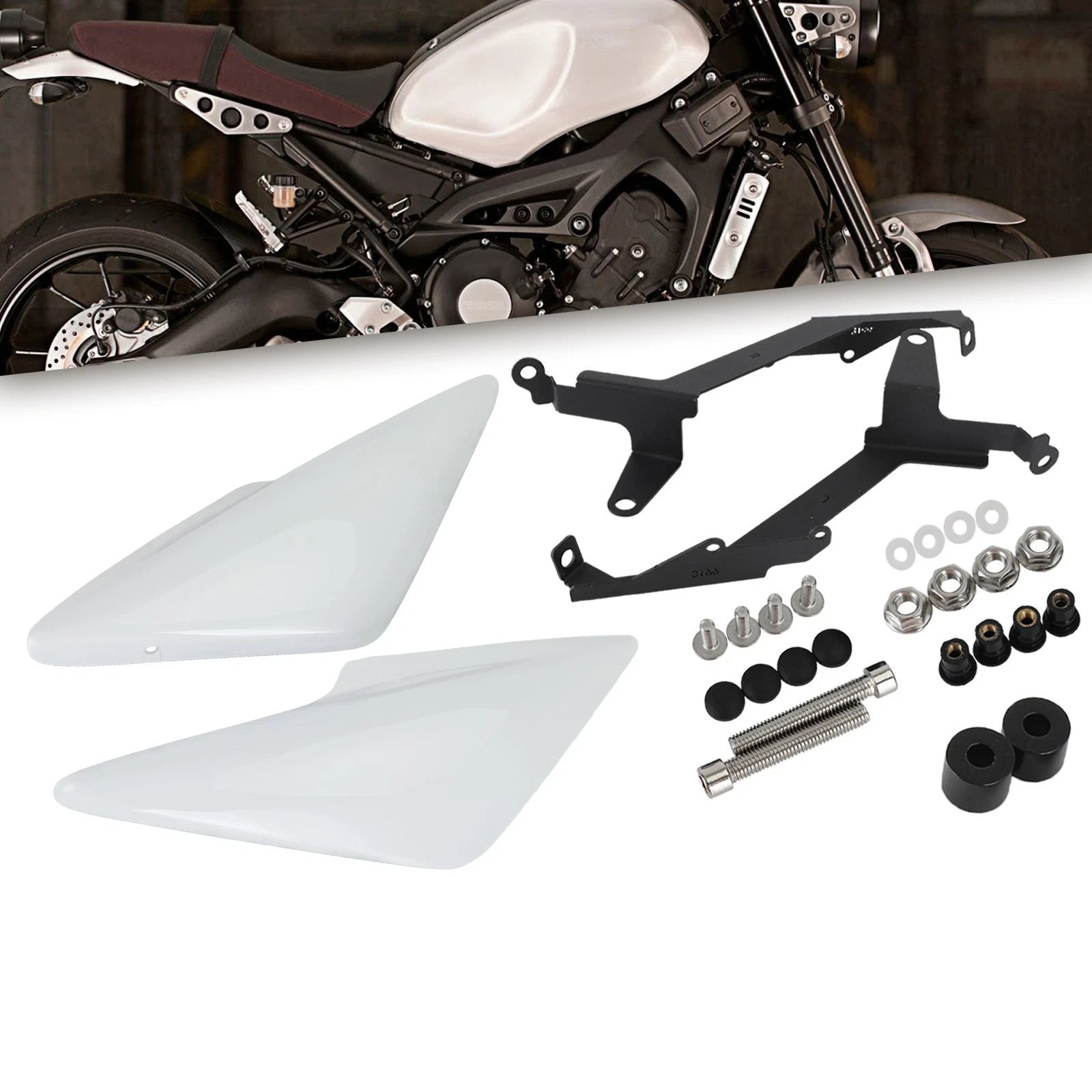 Tail Side Driver Seat Frame Cover for Yamaha XSR 900 (2016–2021) White