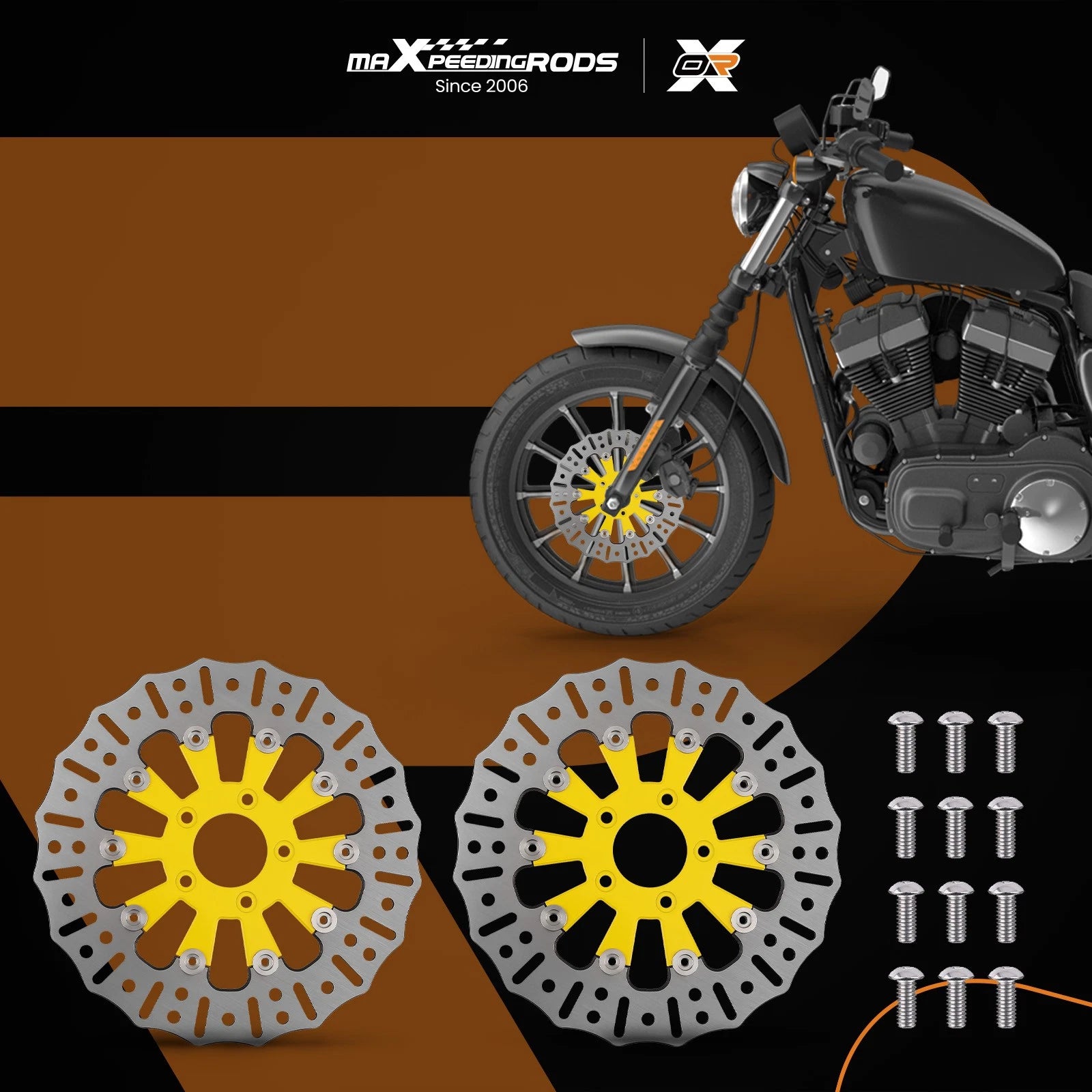 2X Floating Front Brake Rotor for Harley-Davidson Touring (2008-2019)