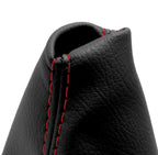 Leather Manual Shift Boot Cover for BMW E21 E12 (1975–1984) Black Red Stitch