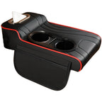 Armrest Pad Leather Cover for Car with Side Storage Compartment