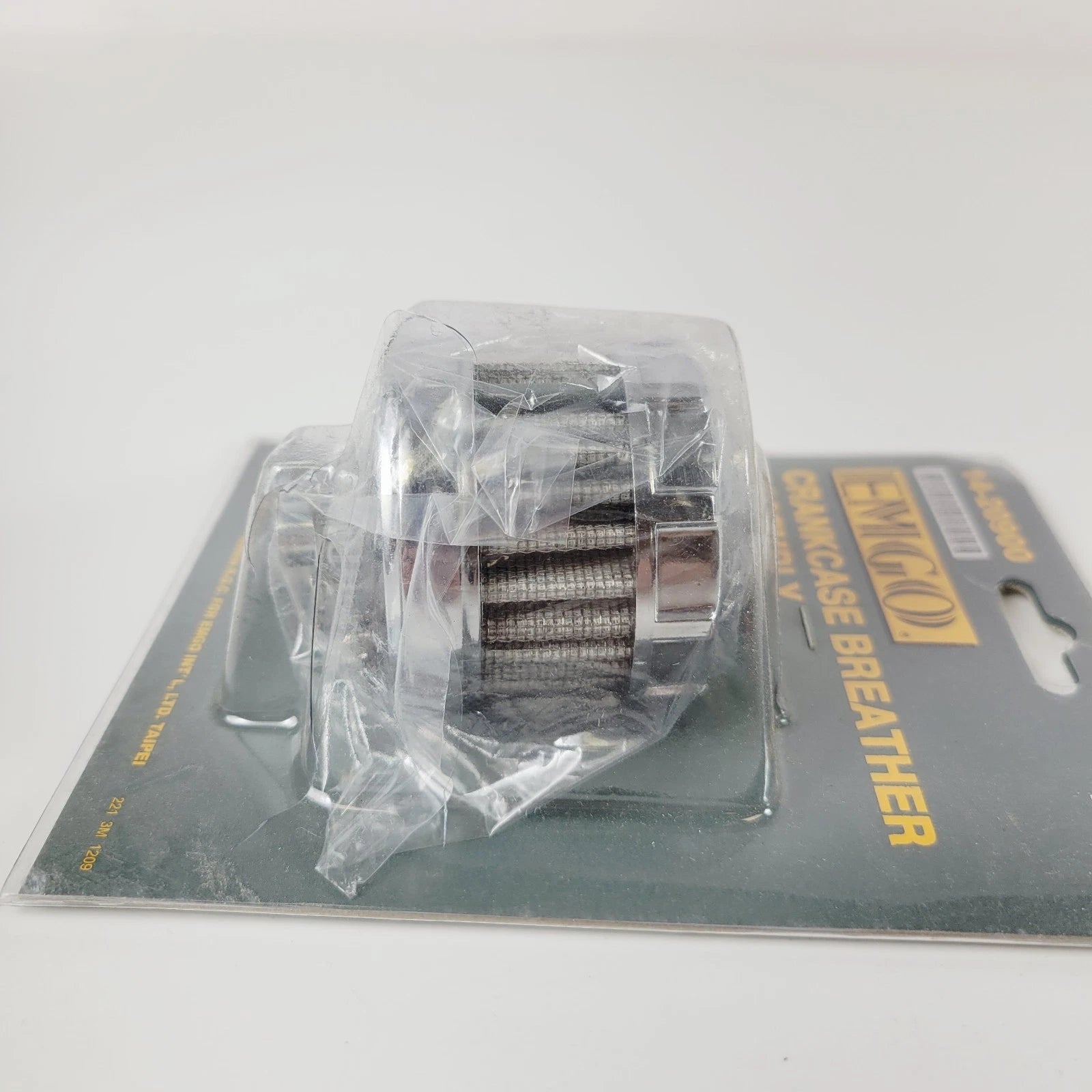 Crankcase Breather Filter Kit Chrome for Emgo (14-20900)