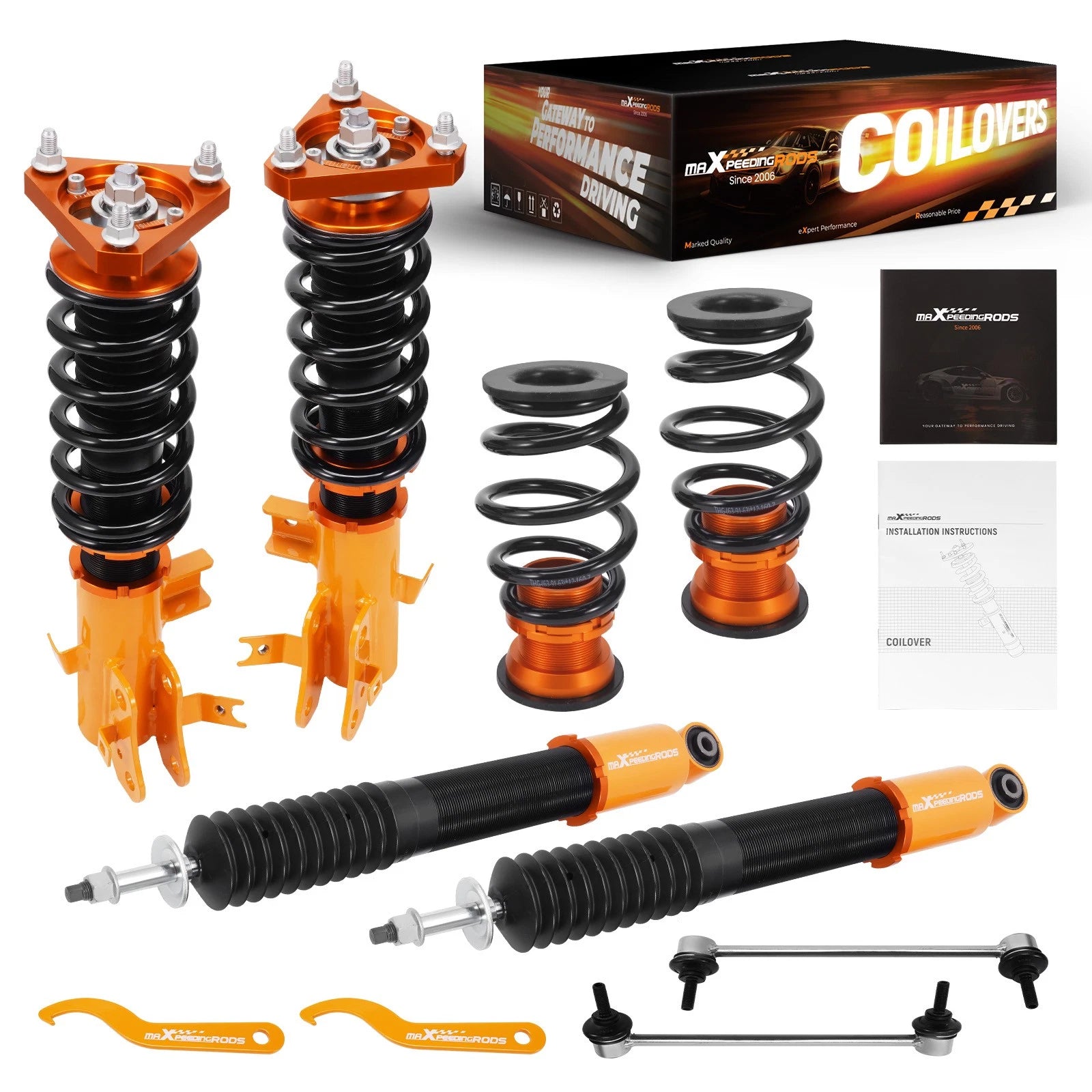 Set of 4 Racing Coilovers Struts Shocks for Honda Civic (2012–2015)